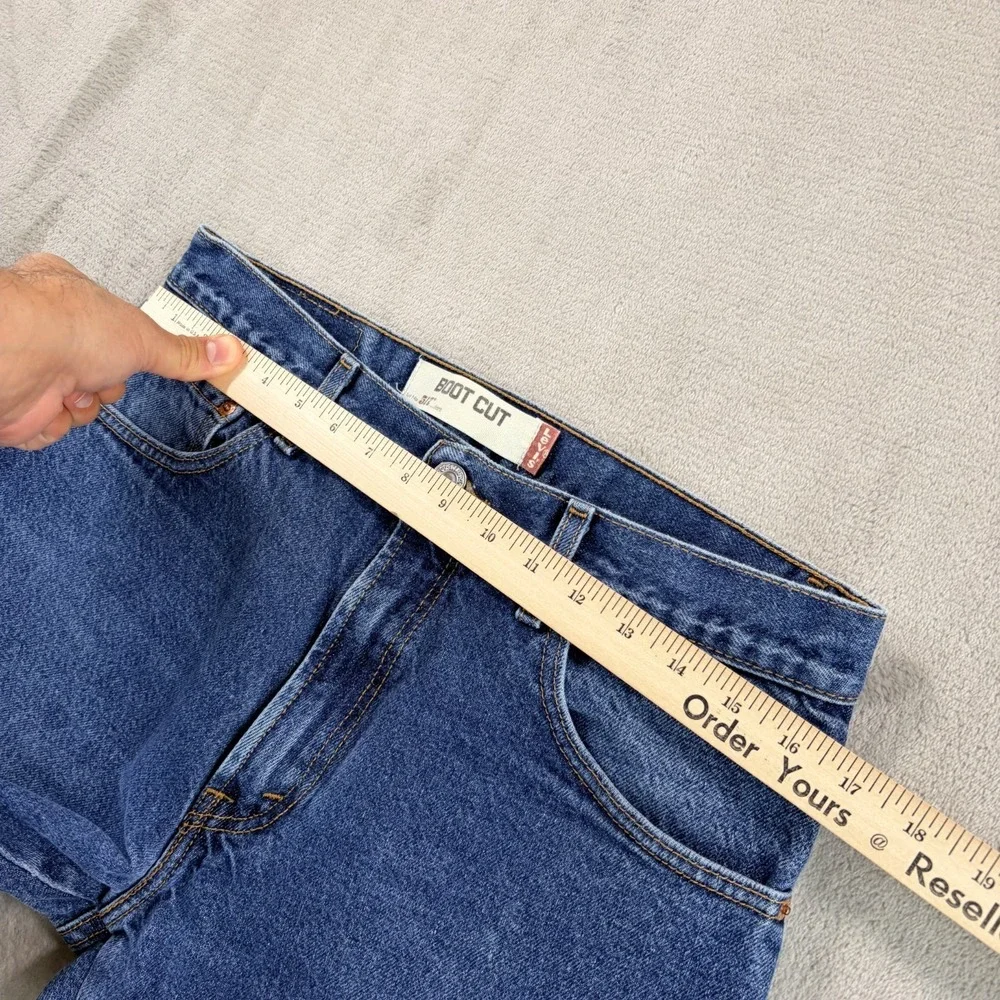 Vintage Levis 517 Bootcut Denim Pants Jeans Men 33x32 Blue Western Cowboy‎ Y2K